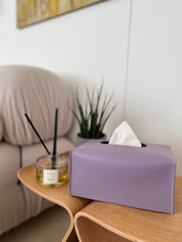 Load image into Gallery viewer, Premium Leather Tissue Box Sleeve